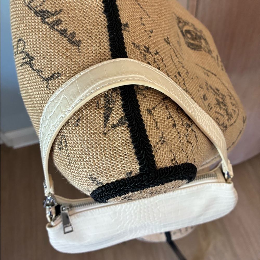 JW Pei Eva Shoulder Bag ivory mock croc Nordstrom east west spring wedding - Picture 13 of 16